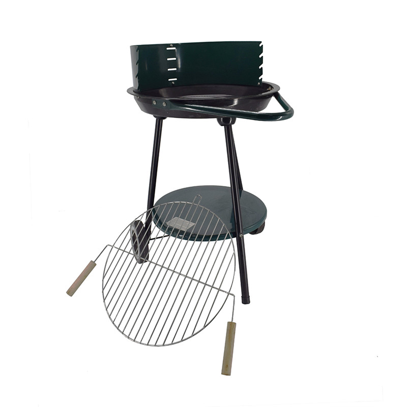 Trolley eenvoudige ronde houtskool bbq grill