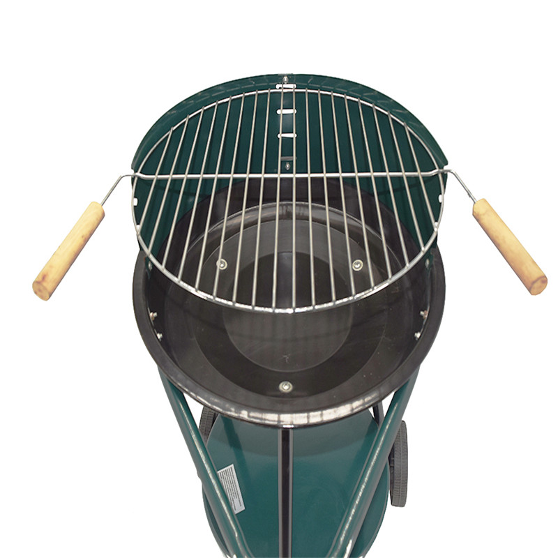 Trolley eenvoudige ronde houtskool bbq grill
