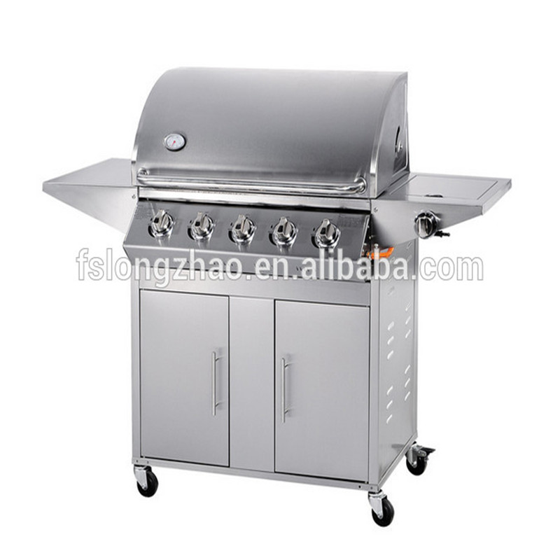 5 branders Roestvrij staal outdoor beefmaster gas bbq grill